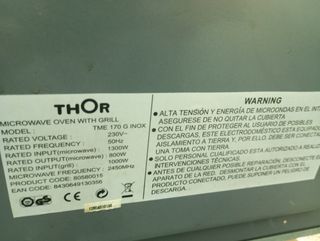 Horno Microondas Thor TME 170 G INOX