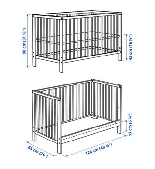 Cuna convertible en cama