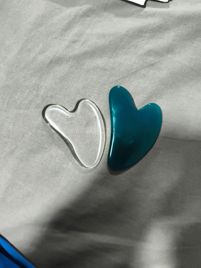 Set 2 Guasha Azul y Transparente
