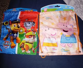 ( NUEVO ) Sacos guardería Paw Patrol y Peppa Pig