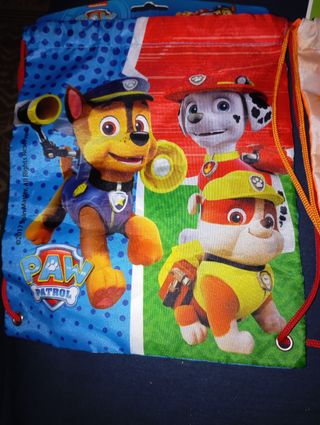 ( NUEVO ) Sacos guardería Paw Patrol y Peppa Pig