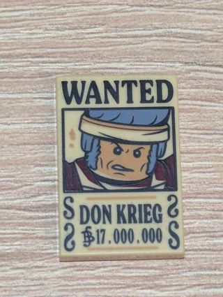 Lego One Piece Wanted Poster Don Krieg