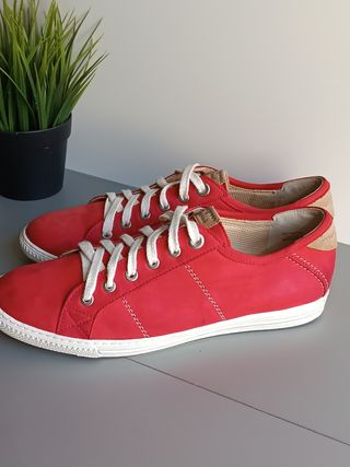 Paul Green Sneakers Rosse Pelle 40