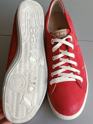 Paul Green Sneakers Rosse Pelle 40