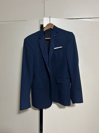 Traje Zara Azul Marino Talla M