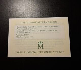 Onza de Plata España.