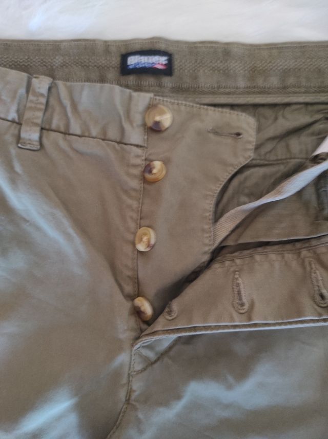 Blauer Shorts Uomo Verde Oliva