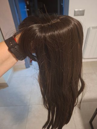Peluca pelo castaño
