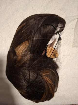 Peluca pelo castaño