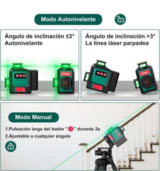 Nivel Láser Hychika 360° 12 Líneas TQ1208A