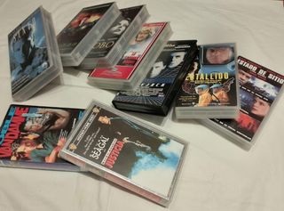 9 Películas VHS Acción/Ciencia Ficción/Suspense