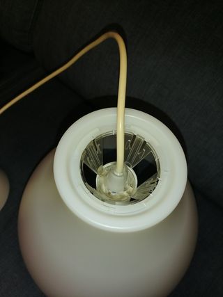 Lámpara de techo IKEA blanca de plástico