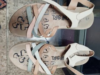 Sandalias Hi Girl Beige y Rosa Talla 38