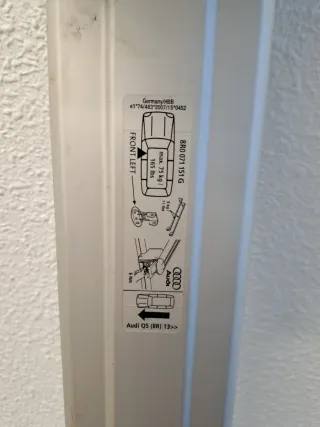 Barras de techo Audi Q5 para portaequipajes o baúl