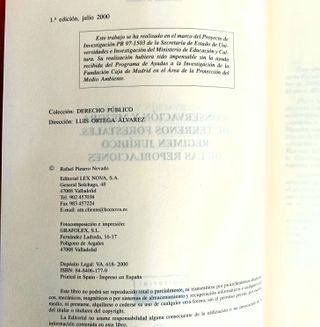 Conservación Mejora Terrenos Forestales R Jurídico