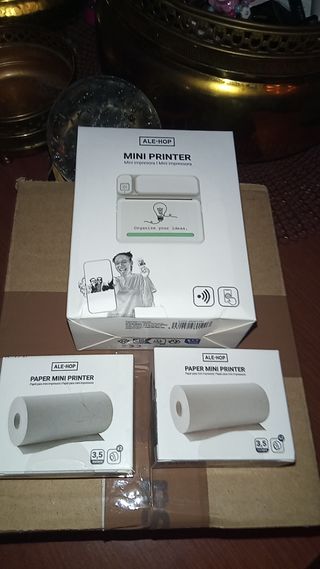 Impresora Mini ALE-HOP con Papel