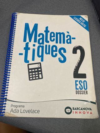 Ada Lovelace 2 ESO. Dossier. Matemàtiques