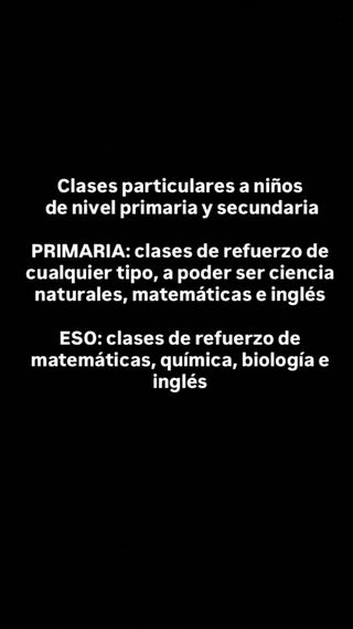Clases particulares