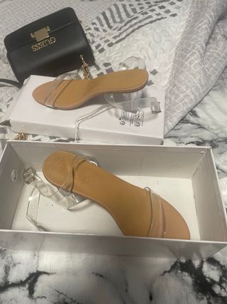 Tacones shein Transparentes Talla 36 Nuevos