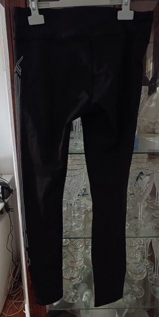 Leggings niña negros con rayas