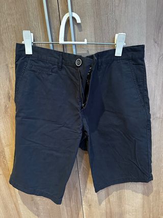 Pantalones Chinos Cortos Negros
