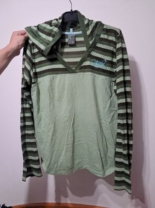 Jersey con capucha Animal verde