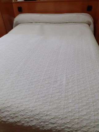 Colcha Cama Matrimonio Blanca