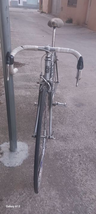 Bicicleta Raleigh plateada