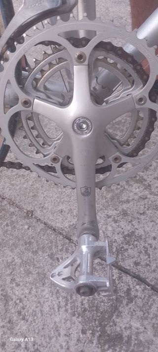 Bicicleta Raleigh plateada