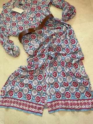 Vestido largo estampado talla M