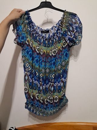 Blusa Festa Estampada Multicolor