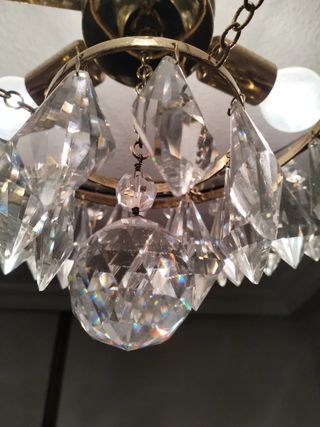 Lámpara de techo de cristal estilo araña