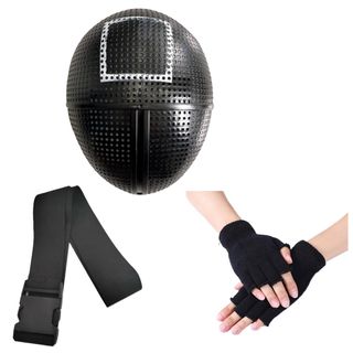 Disfraz Juego Calamar Guardia Careta Cuadrado L/XL