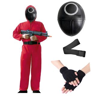 Disfraz Guardia Máscara Circulo Juego Calamar L/XL