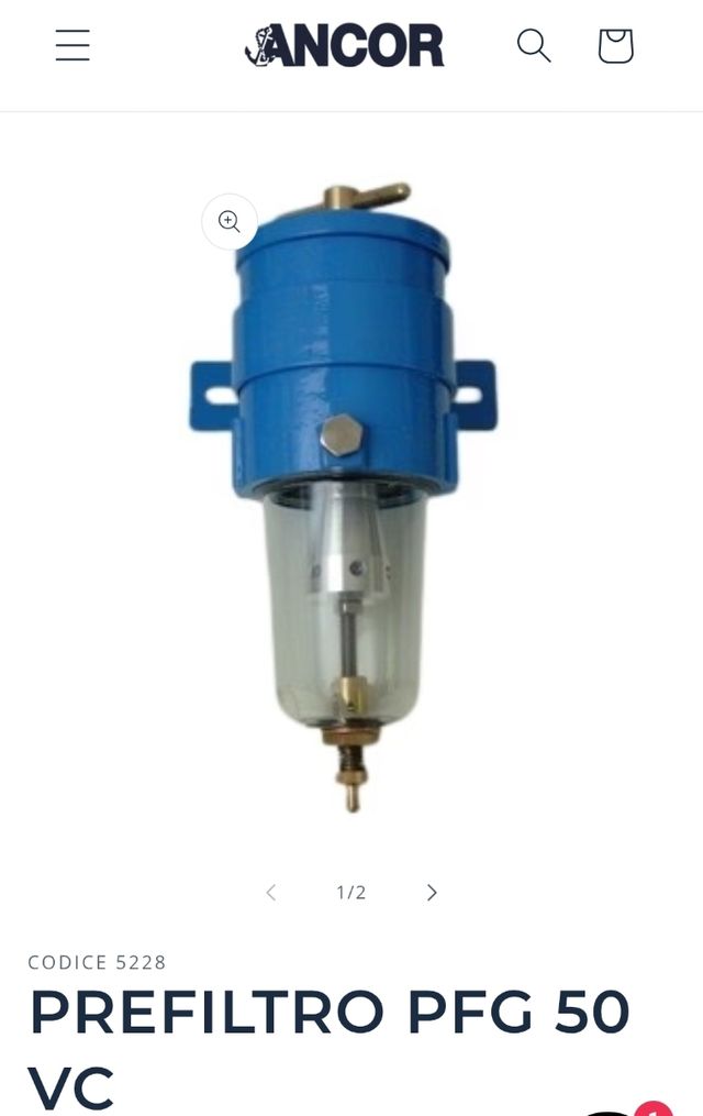 Prefiltro Ancor PFG50 Per motori Marini