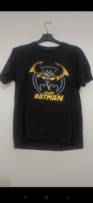 Camiseta niños y niñas Batman Team Negra