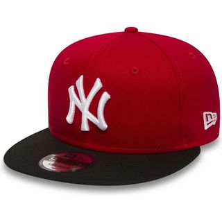 Gorra New Era NY Yankees Roja y Negra Ajustable