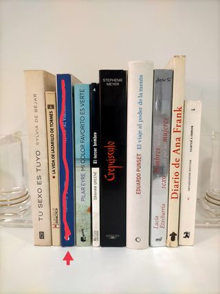 Lote de libros en español.
