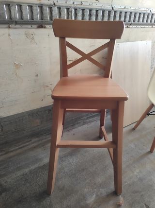 Silla alta madera maciza Ikea