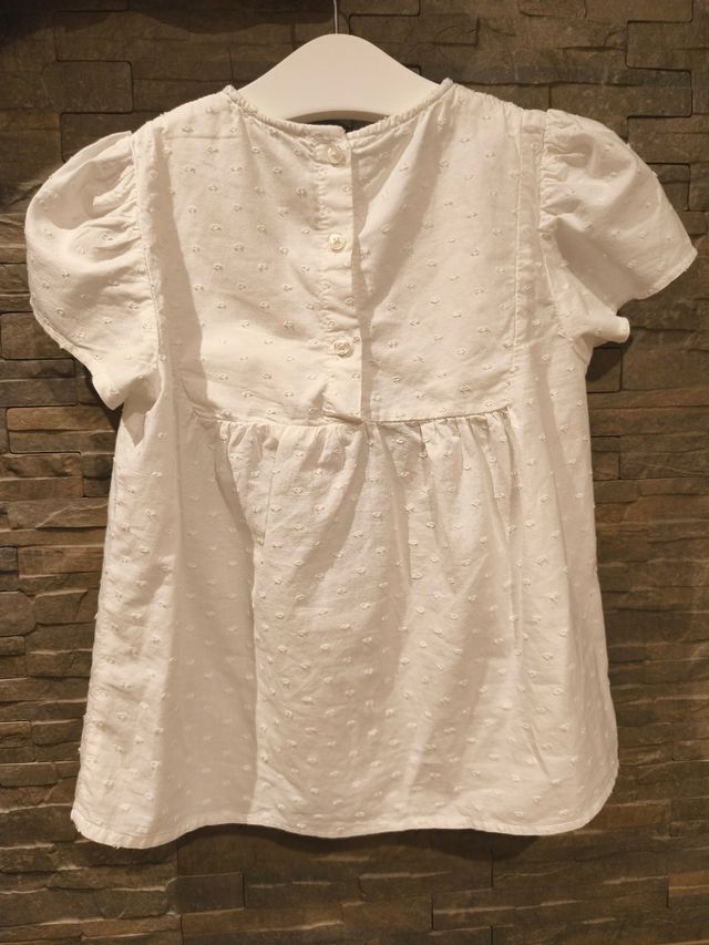Camisa blanca Mango niña