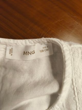 Camisa blanca Mango niña