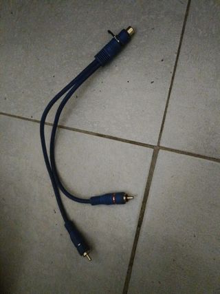 Cable RCA Azul 1 Macho a 2 Hembra