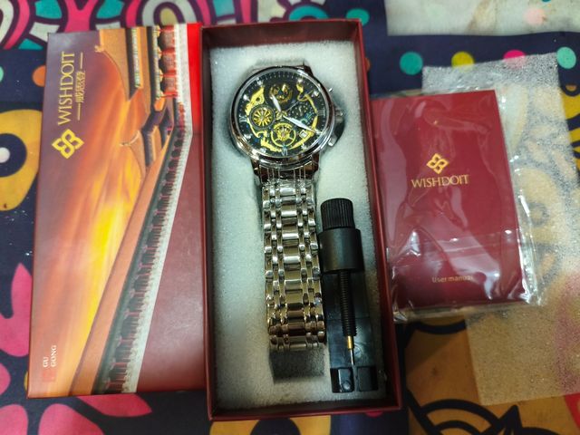 WISHDOH Relógio Elegante Masculino