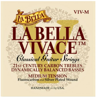 Cuerdas La Bella Vivace Tensión Alta