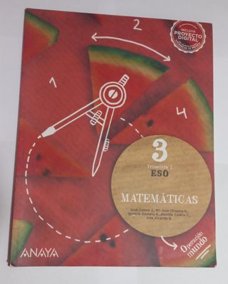 Pack completo libros Matemáticas 3° ESO Anaya