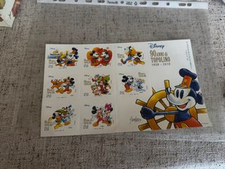 Francobolli 90 Anni Topolino Disney
