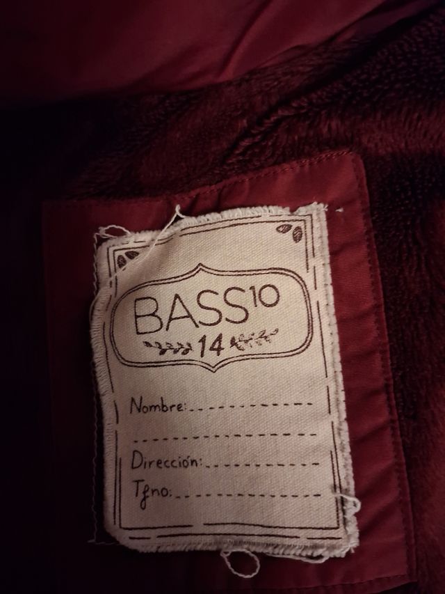 Abrigo niña granate