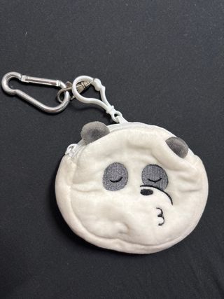 Monedero peluche panda con llavero