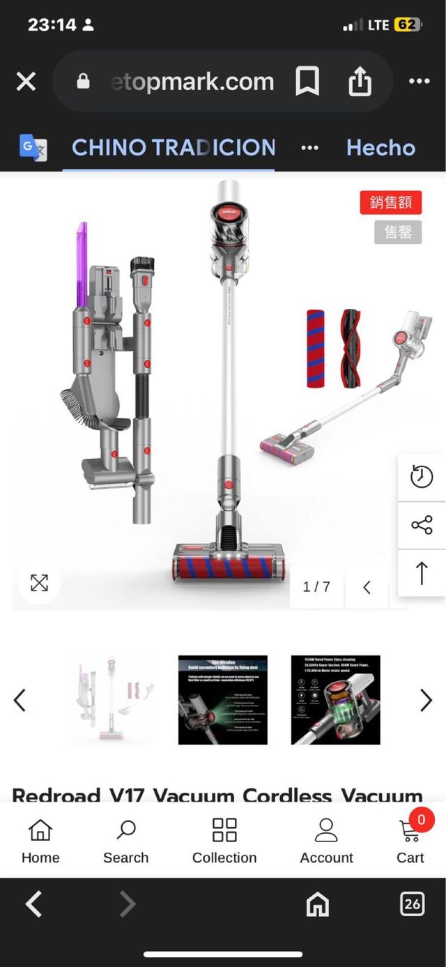 Aspiradora Redroad V17