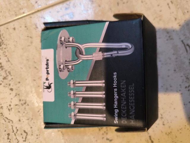 DOS Ganchos de Acero Inoxidable 450 kg